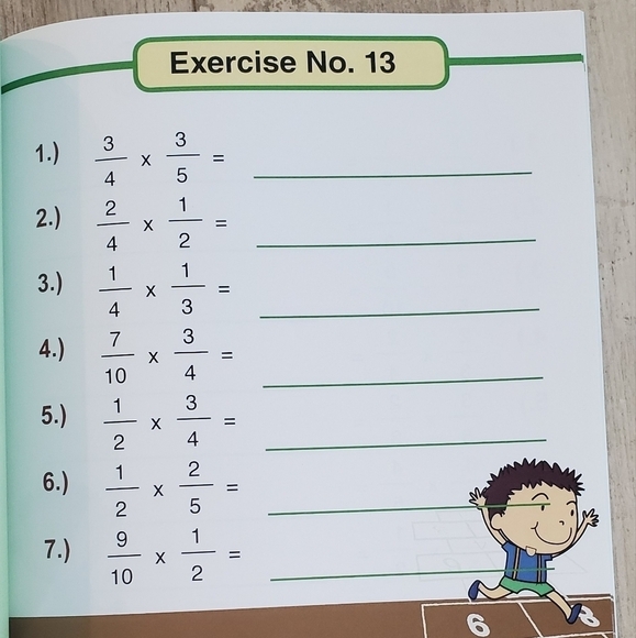 Fractions workbooks 4th grade - Picture 5 of 6